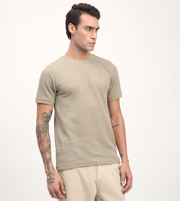 Logo Embroidered Short Sleeves T-Shirt