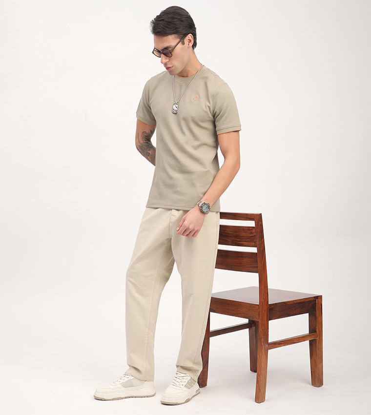 Logo Embroidered Short Sleeves T-Shirt