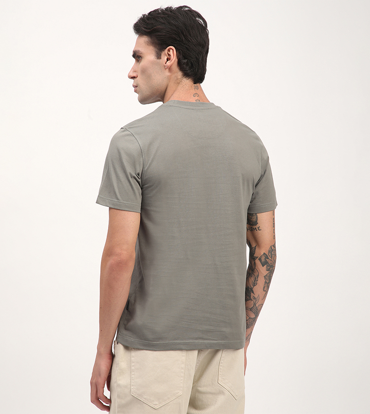 Logo Printed Short Sleeves Casual T-Shirt