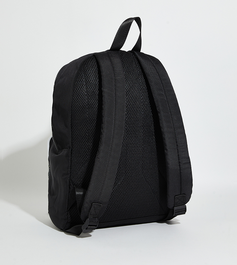 Logo Printed Zippered Backpack