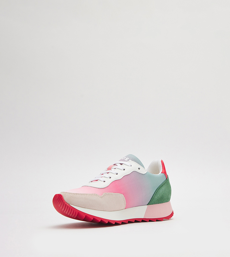 Ombre Lace Up Sneakers
