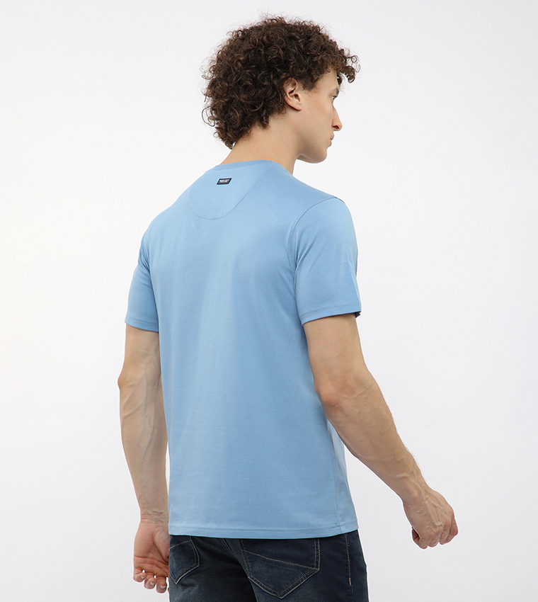 Logo Embroidered Crew Neck T-Shirt
