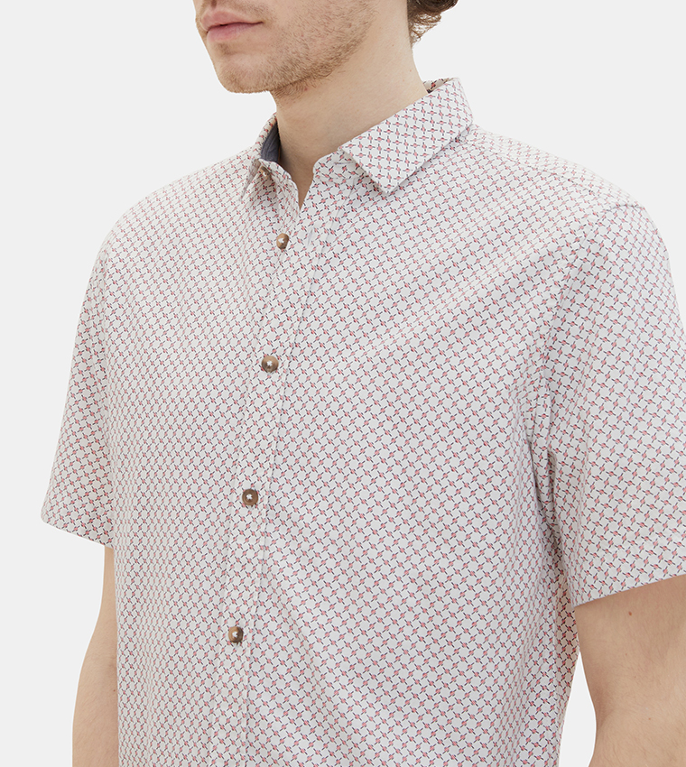 Patterned Short Sleeves Shirt