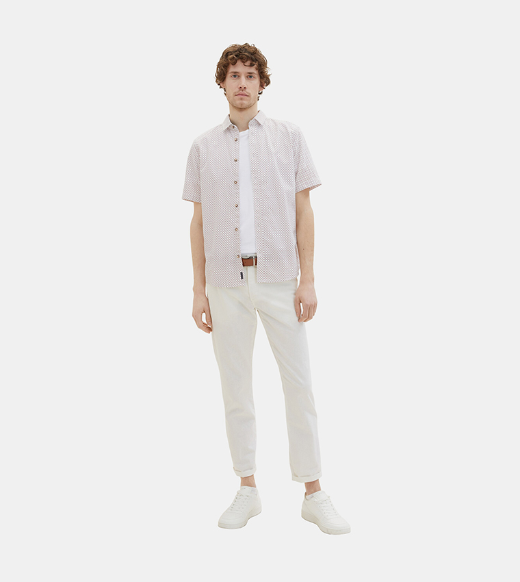 Patterned Short Sleeves Shirt