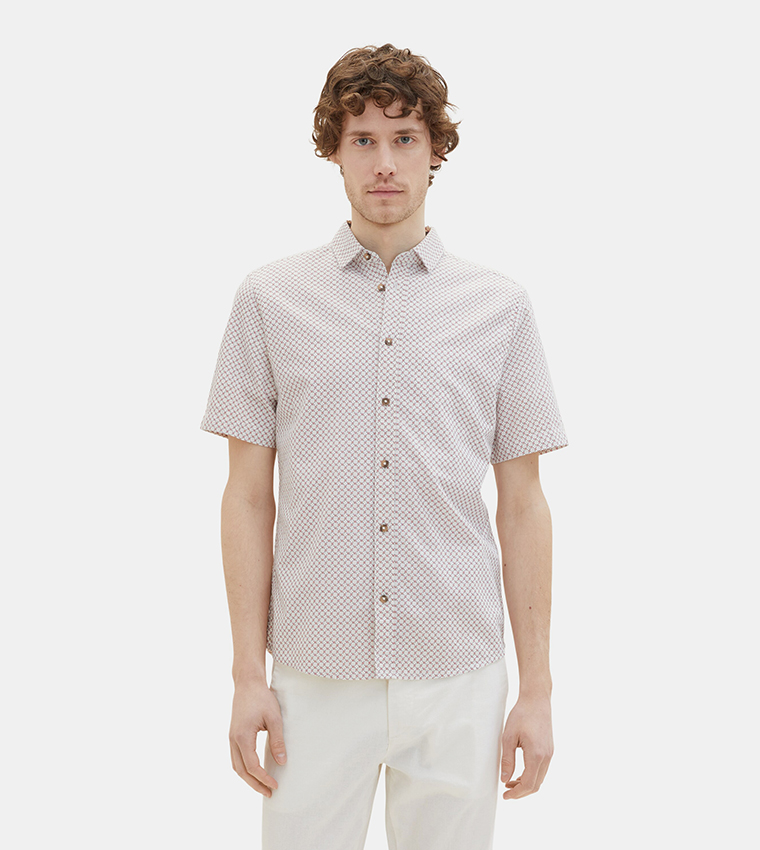 Patterned Short Sleeves Shirt