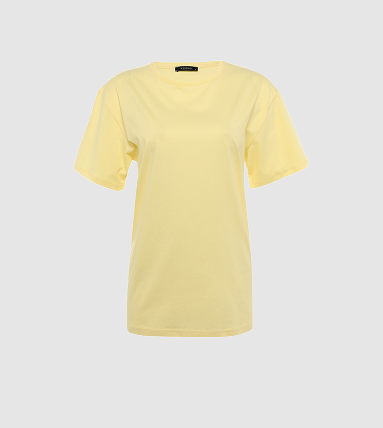 Crew Neck Boyfriend Knitted T-Shirt