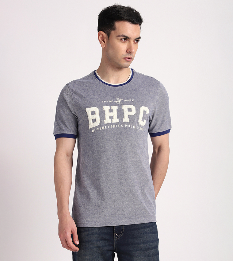 Logo Towelling Crew Neck T-Shirt