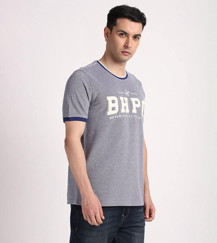 Logo Towelling Crew Neck T-Shirt