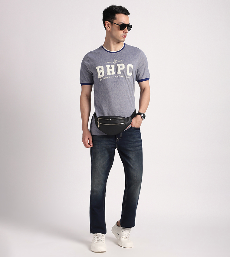 Logo Towelling Crew Neck T-Shirt