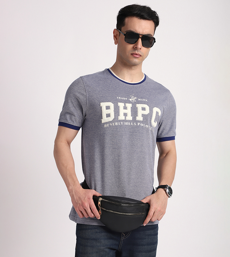 Logo Towelling Crew Neck T-Shirt