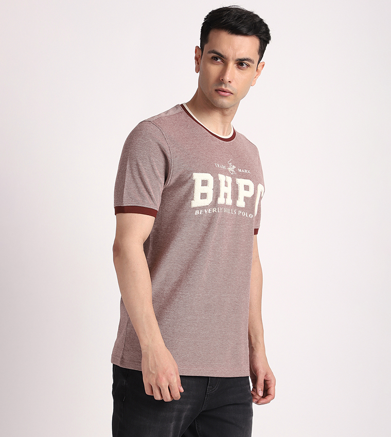 Logo Towelling Crew Neck T-Shirt