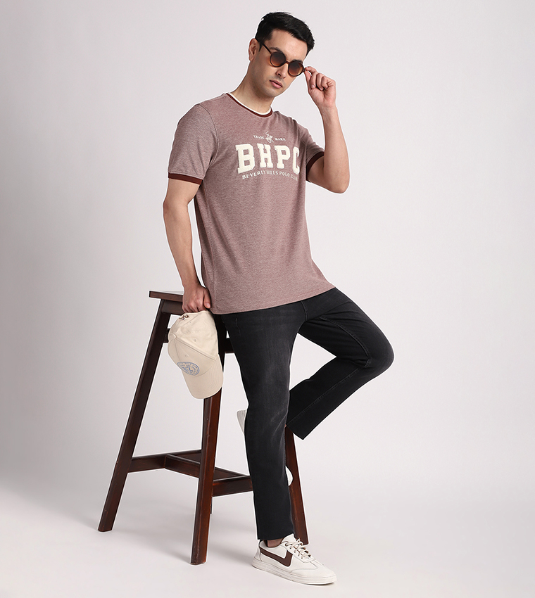Logo Towelling Crew Neck T-Shirt