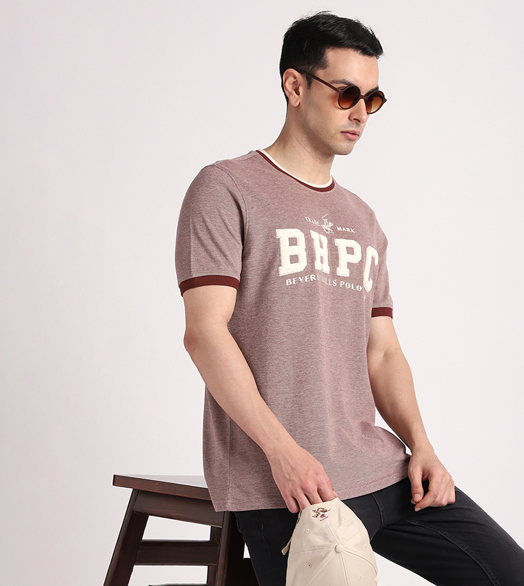 Logo Towelling Crew Neck T-Shirt