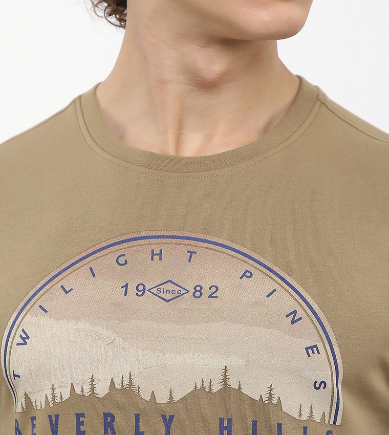 Graphic Printed Crew Neck T-Shirt