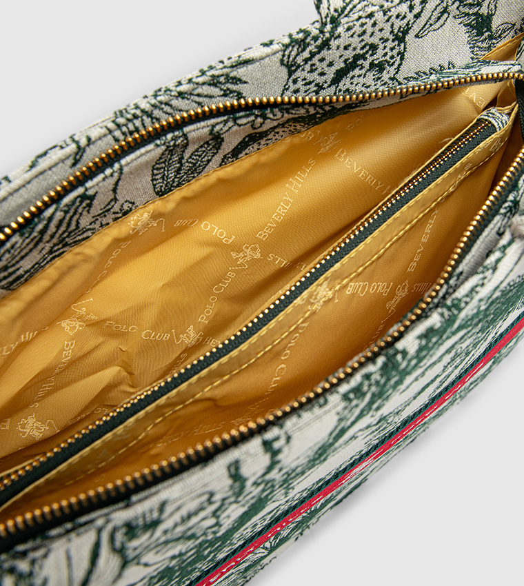 Printed Zippered Mini Tote Bag