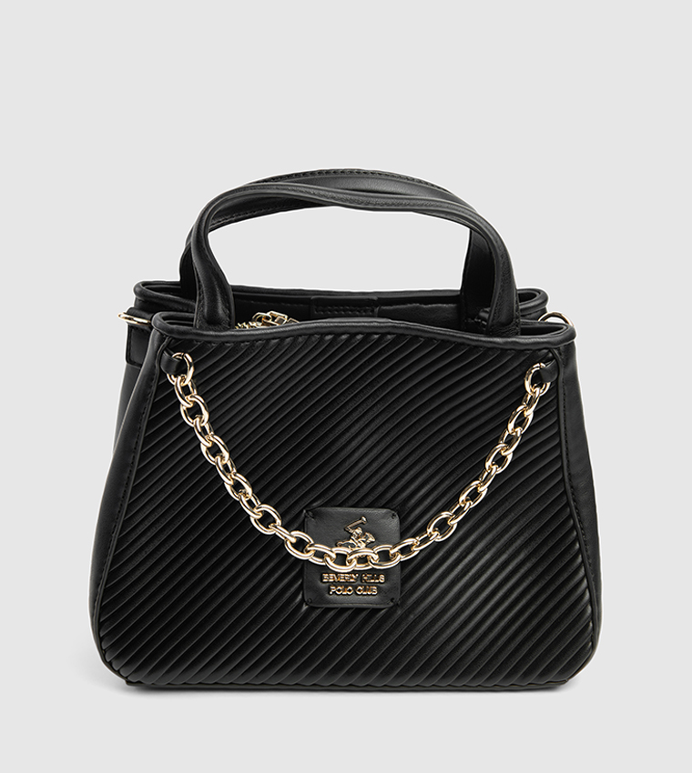 Textured Chain-Link Handheld Bag