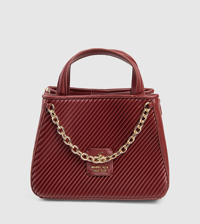 Textured Chain-Link Handheld Bag