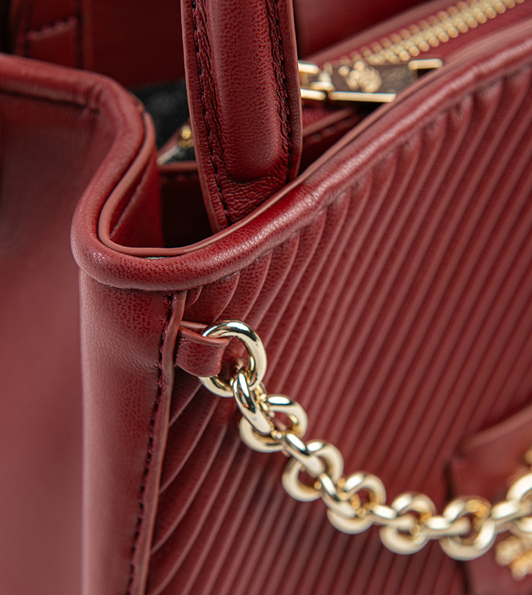 Textured Chain-Link Handheld Bag