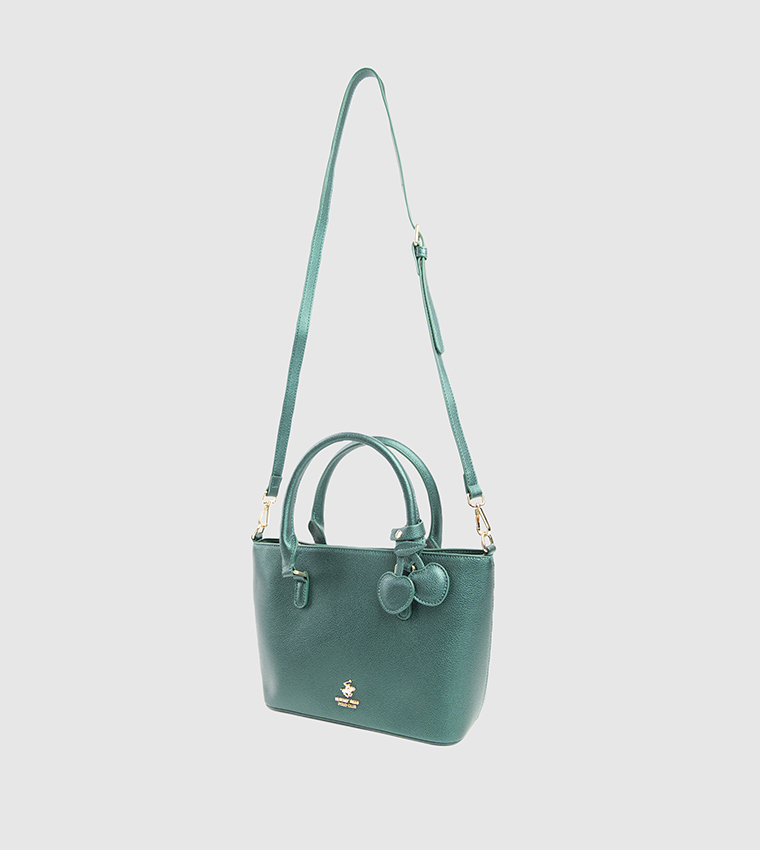 Textured Zip-Closure Tote Bag