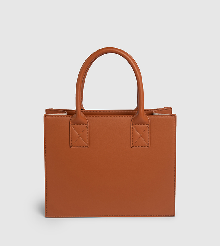 Logo Detail Satchel Bag