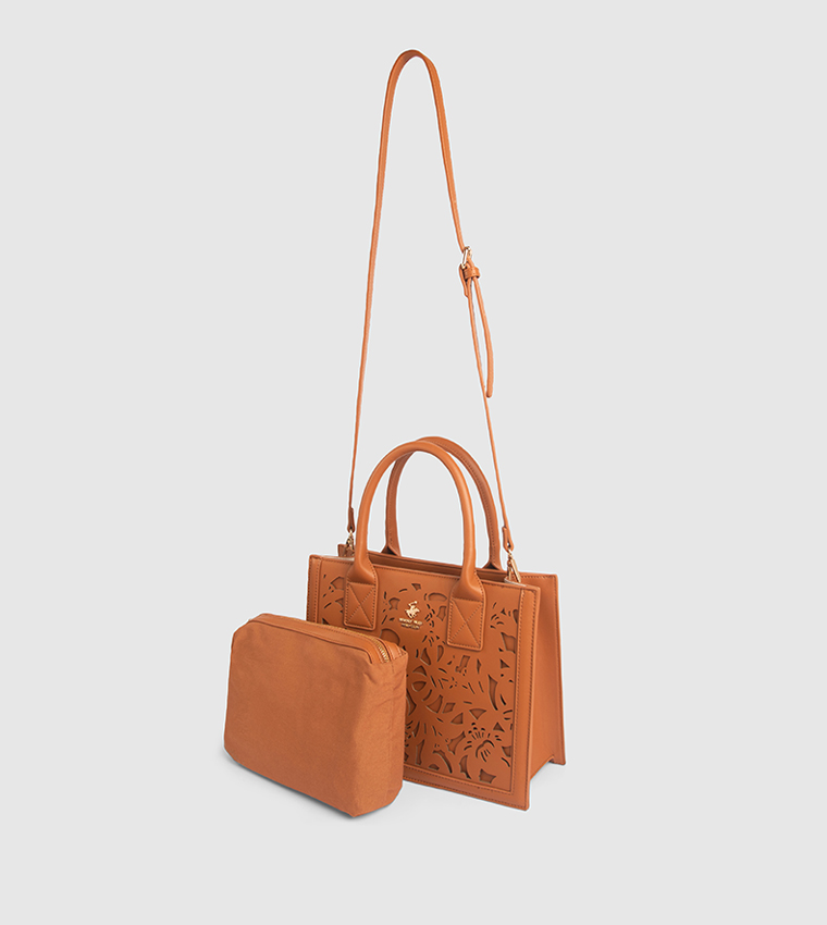 Logo Detail Satchel Bag