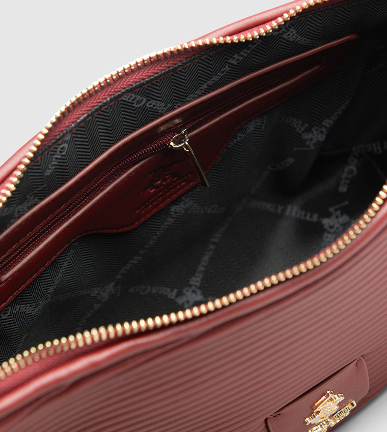 Textured Chain-Link Shoulder Bag