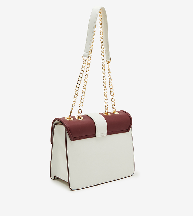 Buy Beverly Hills Polo Club Color Block Shoulder Bag In Pink