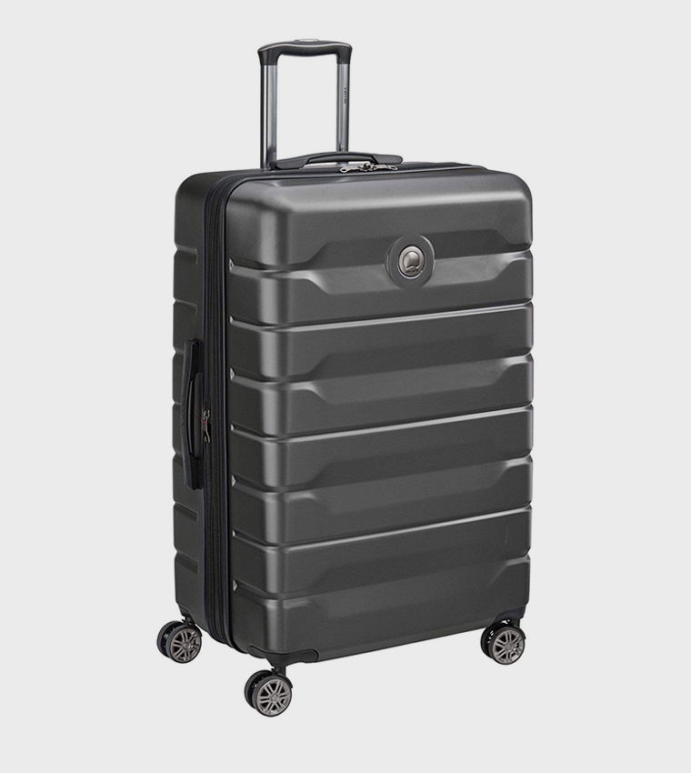 AIR ARMOUR Hardcase Expandable 4 Double Wheel Check-In Luggage Trolley Bag, 80cm
