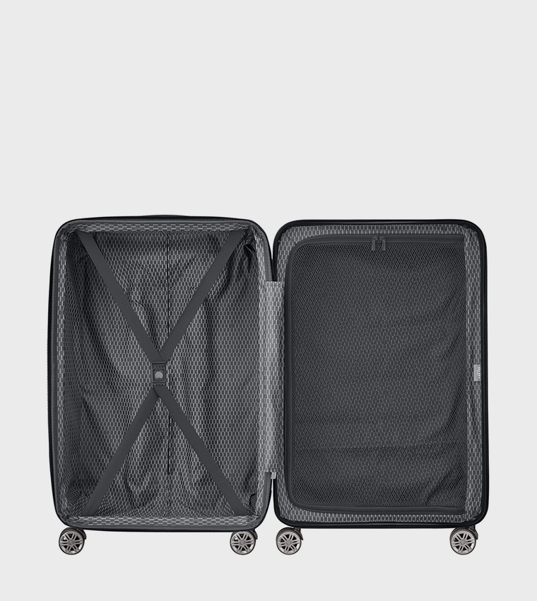 AIR ARMOUR Hardcase Expandable 4 Double Wheel Check-In Luggage Trolley Bag, 68cm