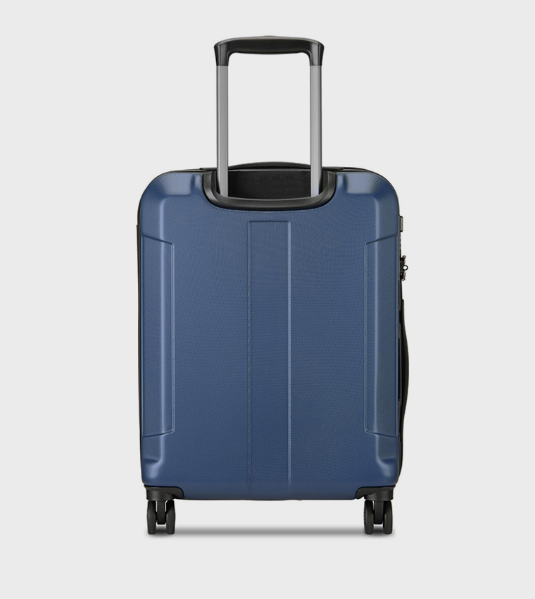 DEPART HARD Hardcase Expandable 4 Double Wheel Cabin Luggage Trolley Bag, 61cm