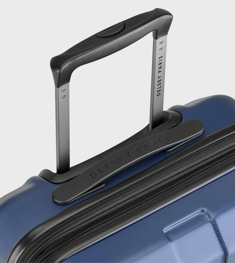 DEPART HARD Hardcase Expandable 4 Double Wheel Cabin Luggage Trolley Bag, 61cm