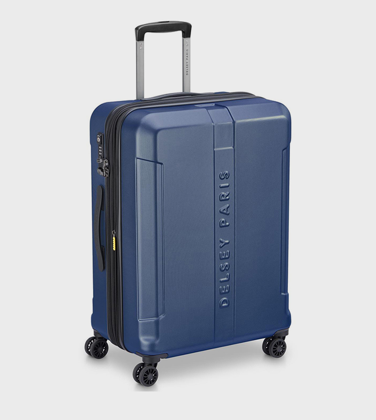 DEPART HARD Hardcase Expandable 4 Double Wheel Check-In Luggage Trolley Bag, 71cm