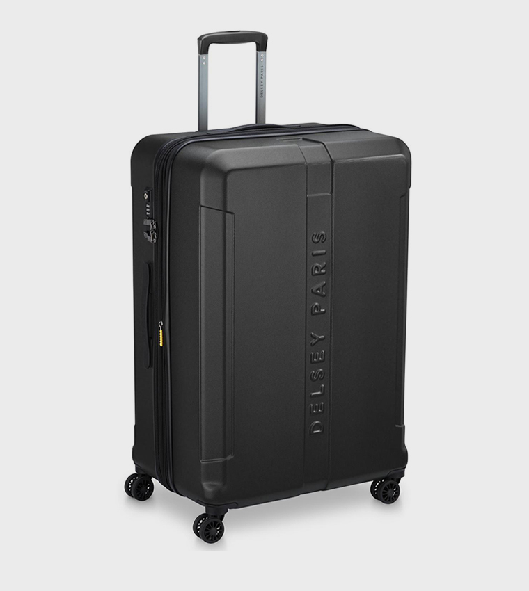 DEPART HARD Hardcase Expandable 4 Double Wheel Check-In Luggage Trolley Bag, 81cm