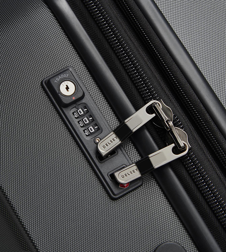 DEPART HARD Hardcase Expandable 4 Double Wheel Check-In Luggage Trolley Bag, 81cm