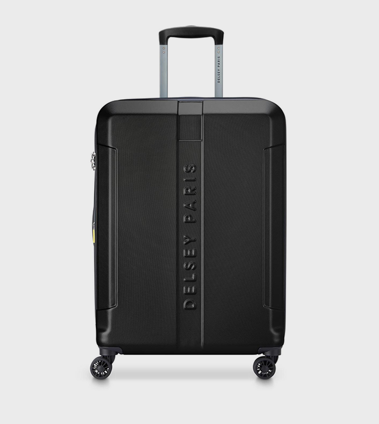 DEPART HARD Hardcase Expandable 4 Double Wheel Check-In Luggage Trolley Bag, 71cm