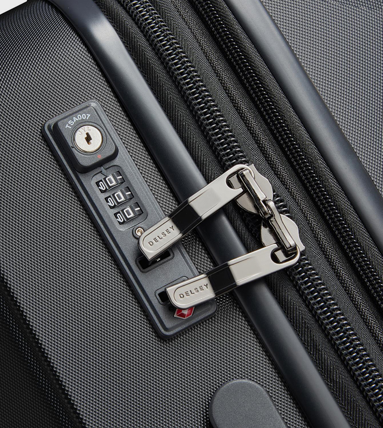 DEPART HARD Hardcase Expandable 4 Double Wheel Check-In Luggage Trolley Bag, 71cm