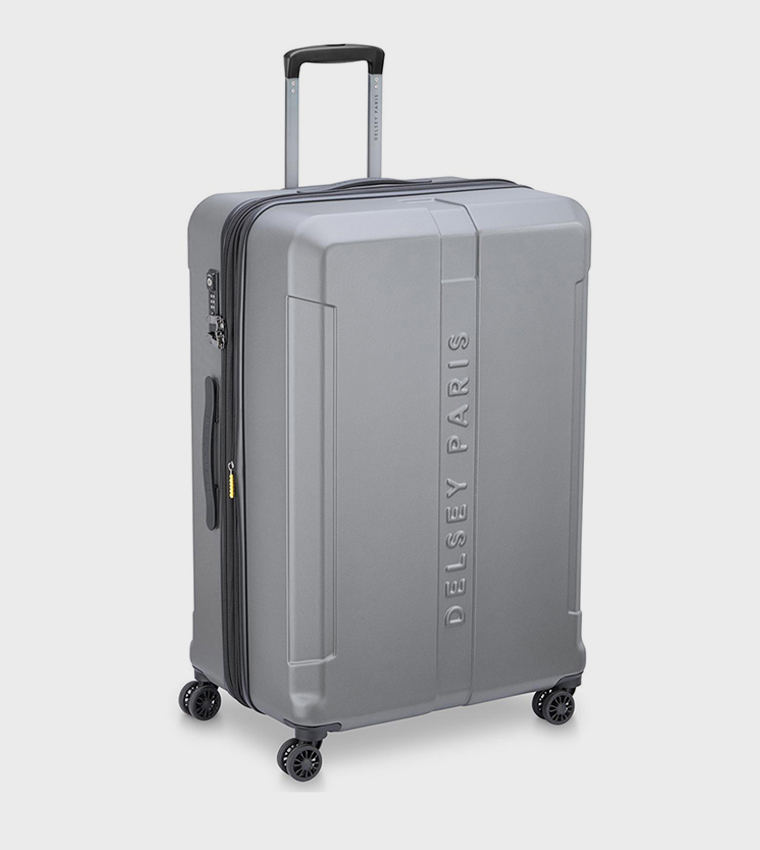 DEPART HARD Hardcase Expandable 4 Double Wheel Check-In Luggage Trolley Bag, 81cm