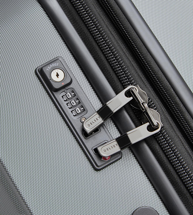 DEPART HARD Hardcase Expandable 4 Double Wheel Check-In Luggage Trolley Bag, 81cm