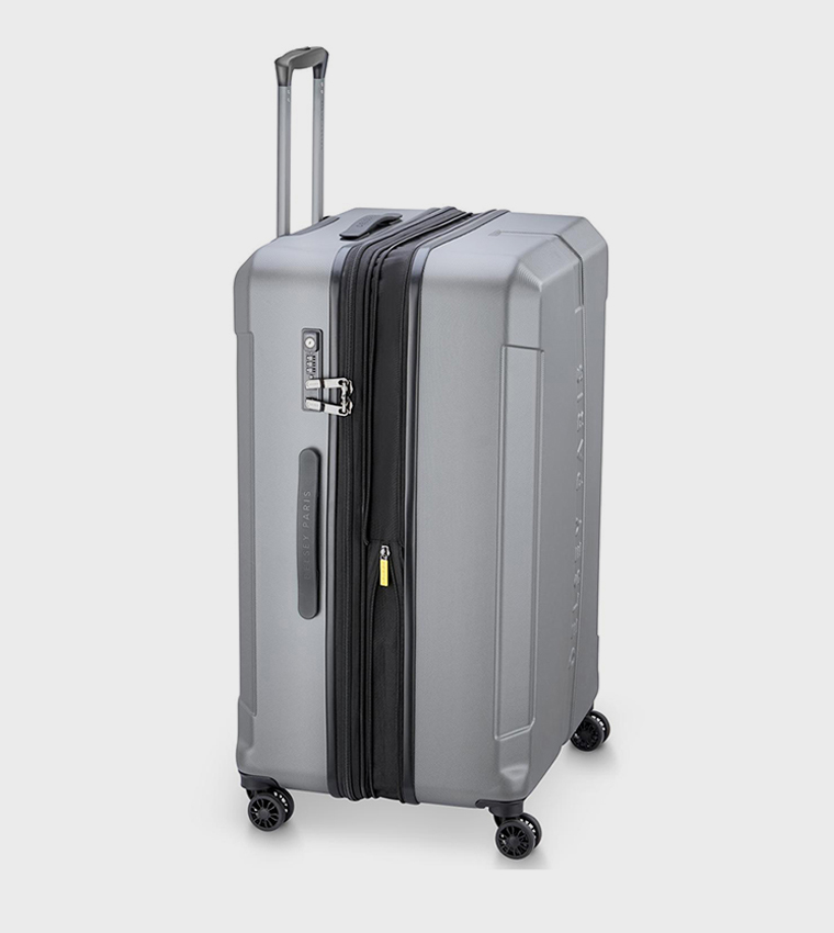 DEPART HARD Hardcase Expandable 4 Double Wheel Check-In Luggage Trolley Bag, 81cm