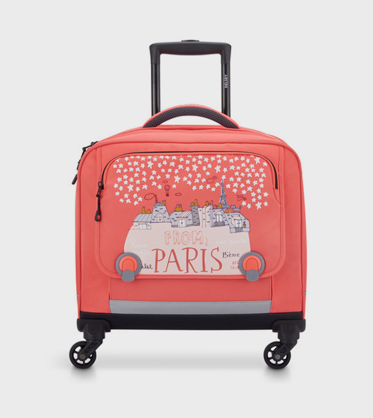Academie Printed Trolley School Bag