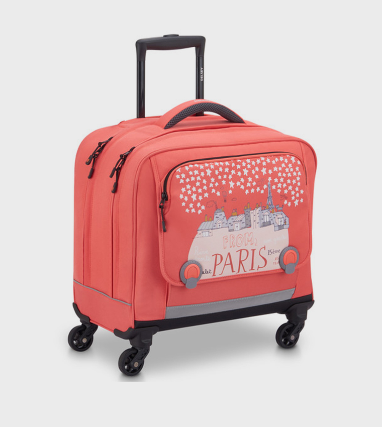 Academie Printed Trolley School Bag