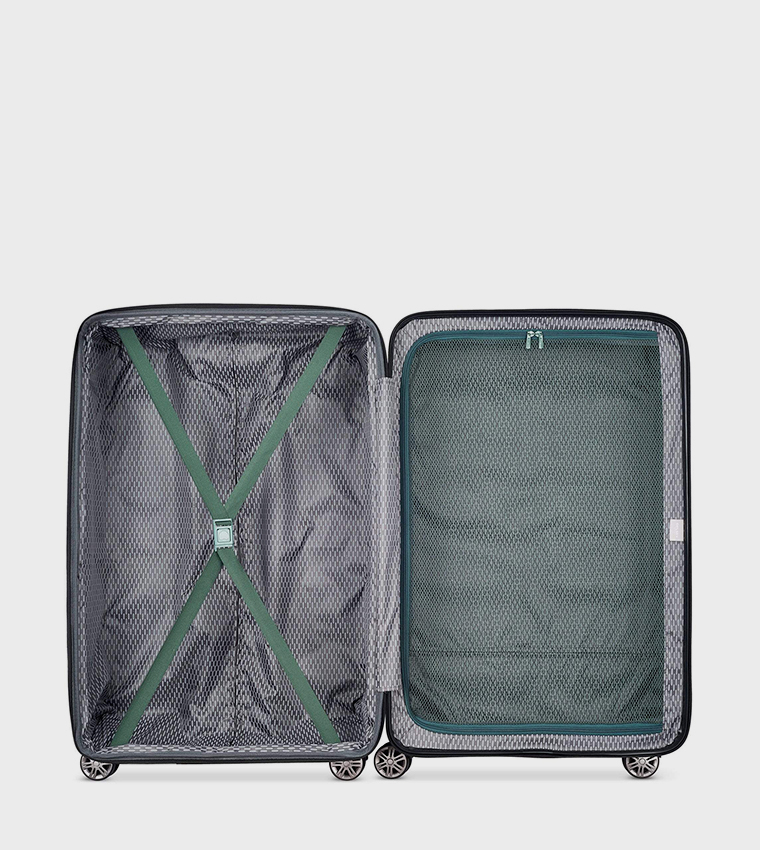 AIR ARMOUR Hardcase Expandable 4 Double Wheel Check-In Luggage Trolley Bag, 80cm