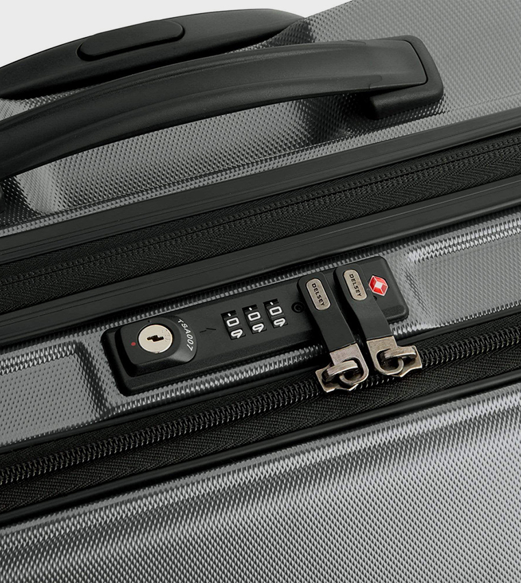 CRUISE 2.0 Hardcase Expandable 4 Double Wheel Check-In Luggage Trolley Bag, 70cm