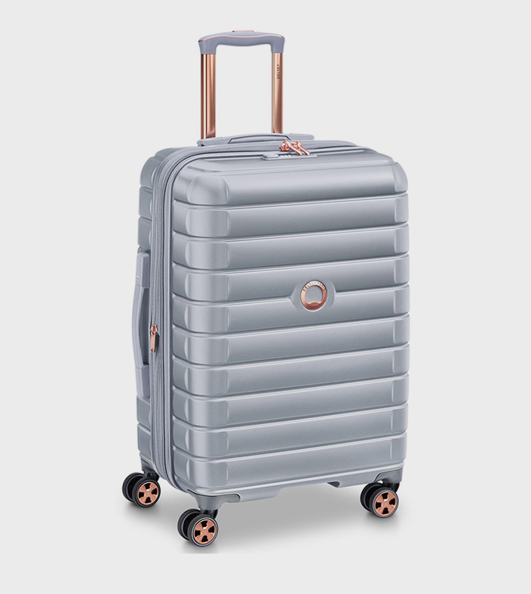 HELIUM Shadow 5.0 Hardcase Expandable 4 Double Wheel Check-In Luggage Trolley Bag, 70cm