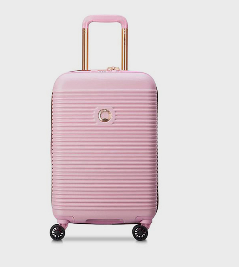 FREESTYLE Hardcase Expandable 4 Double Wheel Cabin Luggage Trolley Bag, 55cm
