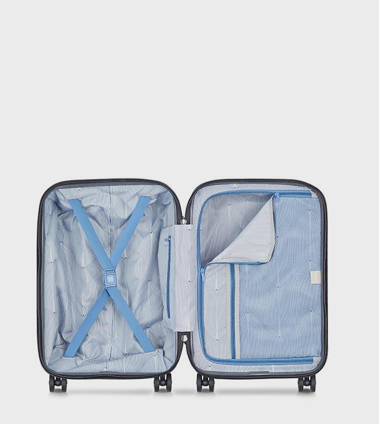 FREESTYLE Hardcase Expandable 4 Double Wheel Cabin Luggage Trolley Bag, 55cm