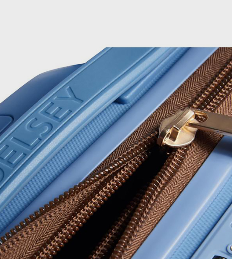 FREESTYLE Hardcase Expandable 4 Double Wheel Cabin Luggage Trolley Bag, 55cm