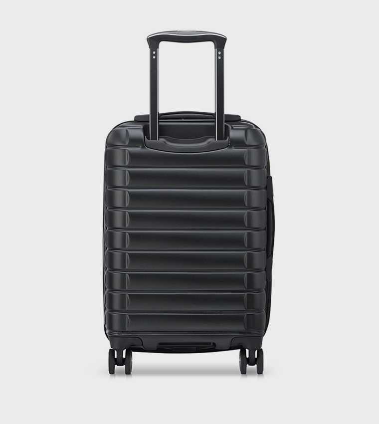 HELIUM Shadow 5.0 Hardcase Expandable 4 Double Wheel Cabin Luggage Trolley Bag, 55cm