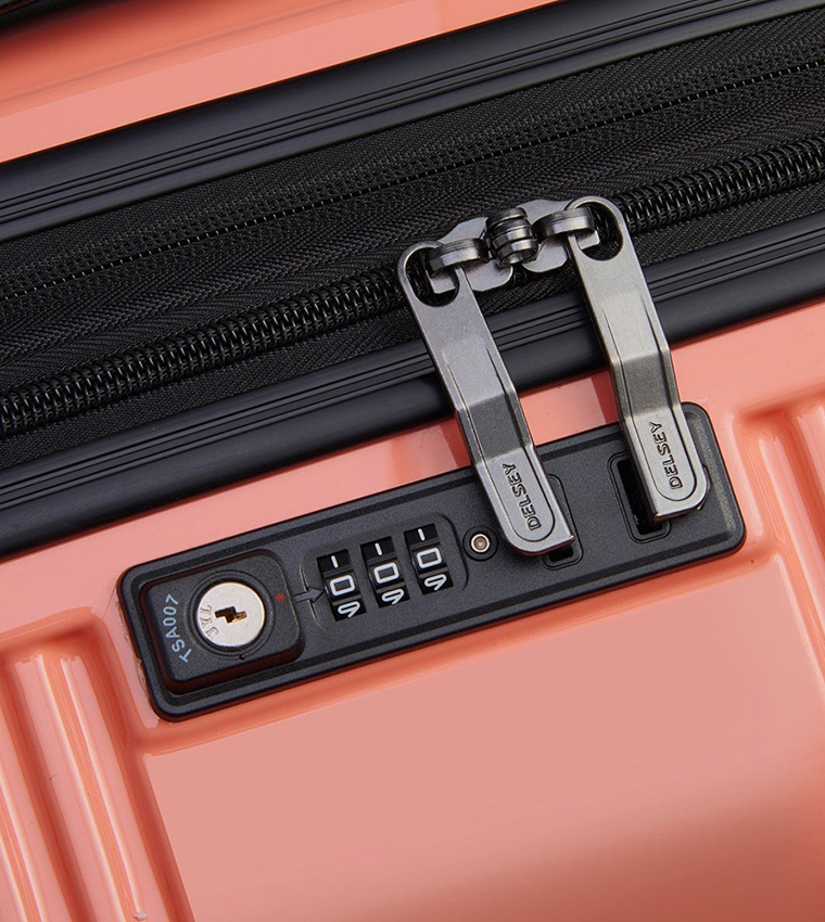 OPHELIE Hardcase Expandable 4 Double Wheel Check-In Luggage Trolley Bag, 70cm