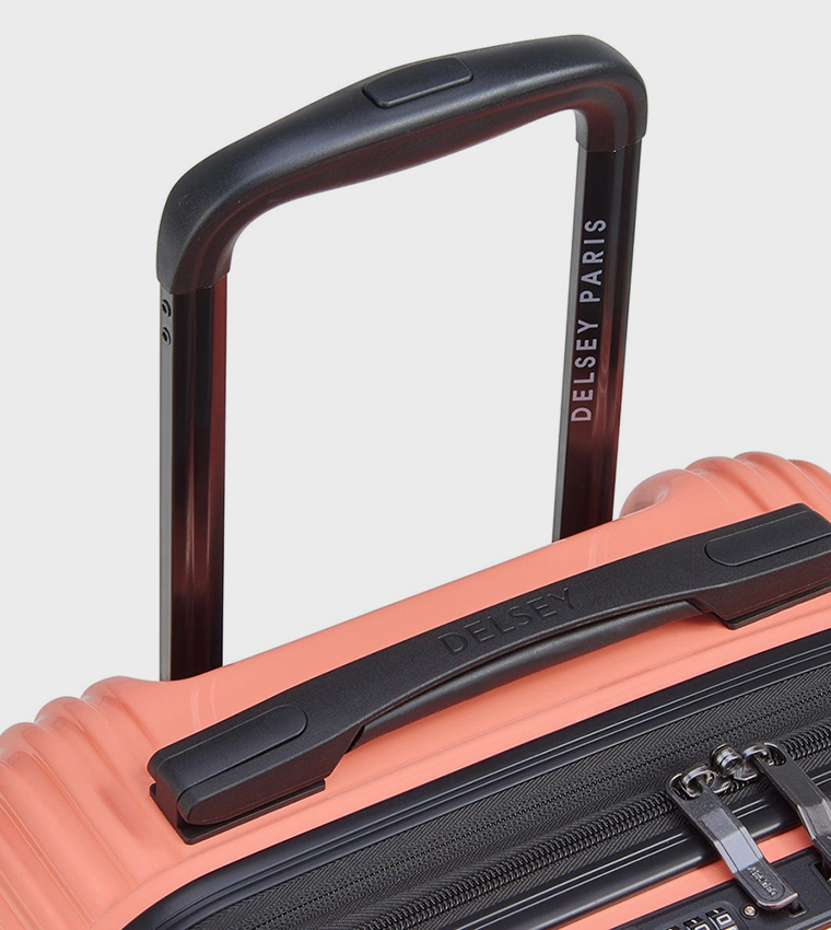 OPHELIE Hardcase Expandable 4 Double Wheel Cabin Luggage Trolley Bag, 55cm